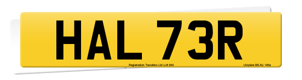 Registration number HAL 73R